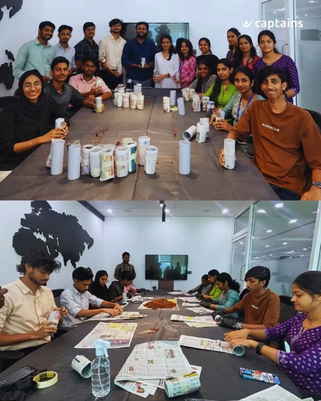 18 Employees of Buchprufer Consultancy LLP Created Seedling Pot in Kozhikode