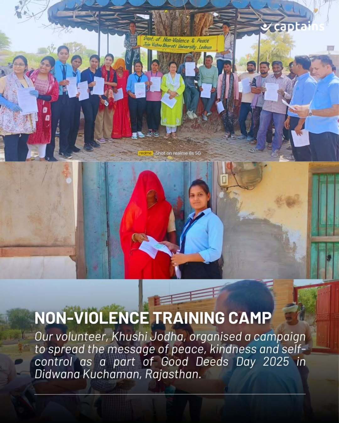 11 Volunteers Took Youth Nonviolence Training Camp in Rajasthan