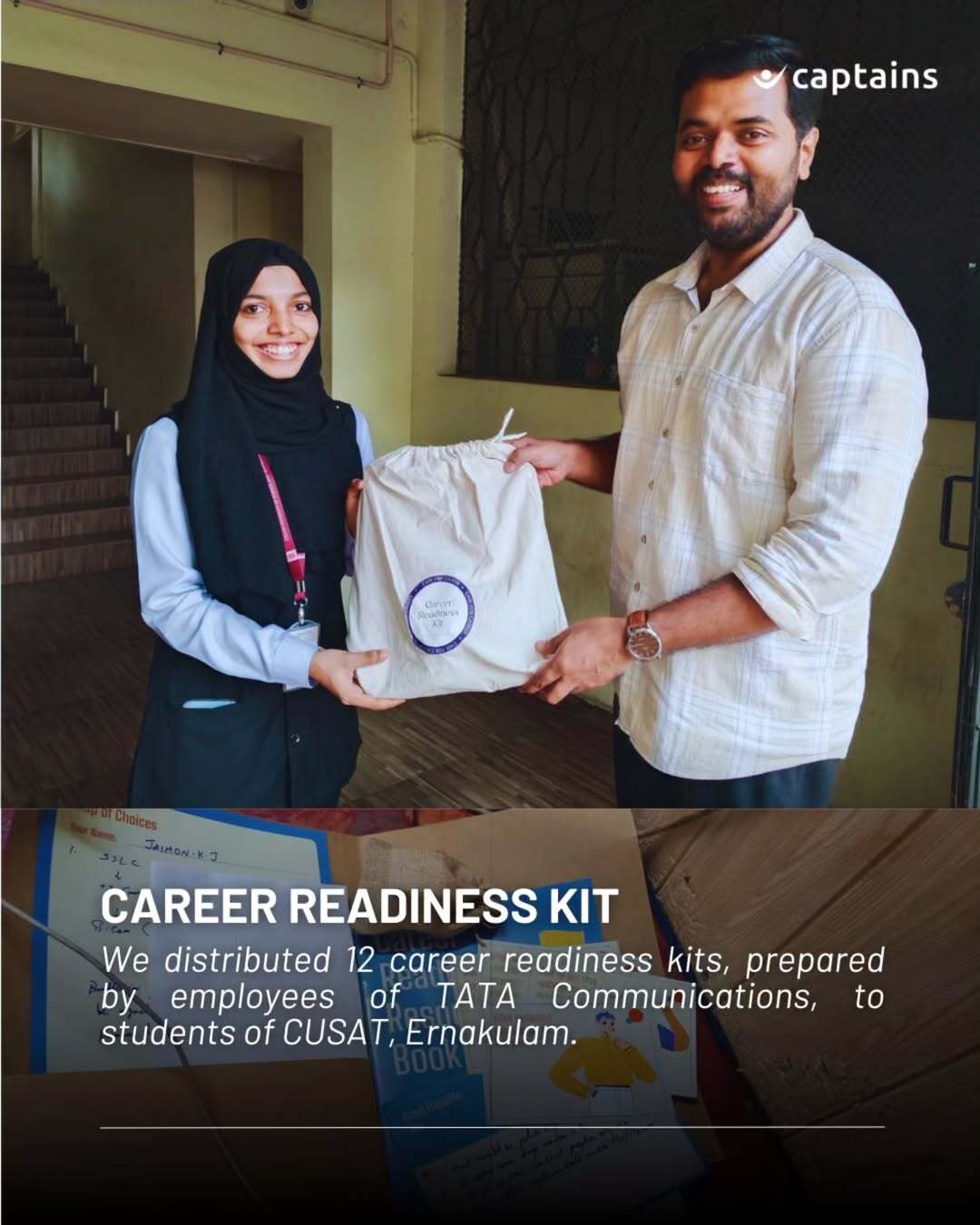 12 Employees of Tata Communication Distributed Career Rediness Kit In Ernakulam