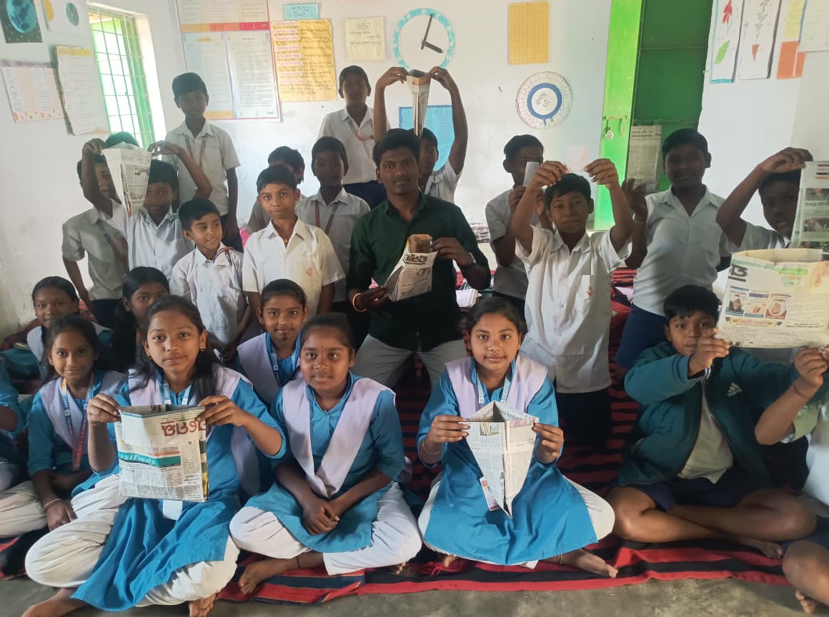1 volunteer engaged 27 students at S. Dumerpali Government School, Bargarh, through an interactive climate volunteering session and hands-on paper bag–making activity, inspiring real-life climate action.