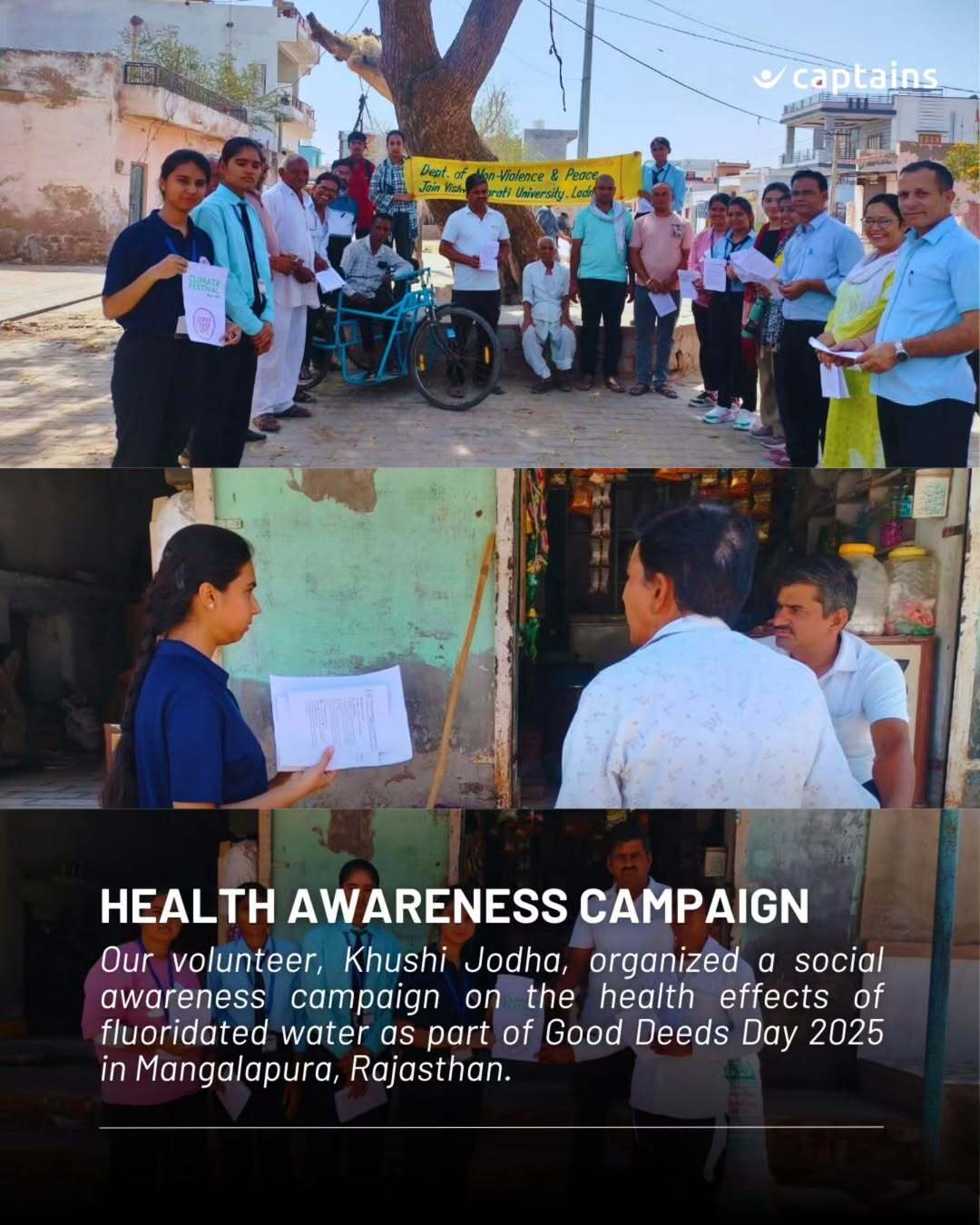 11 Volunteers Took Health Awareness Campaign in Rajasthan