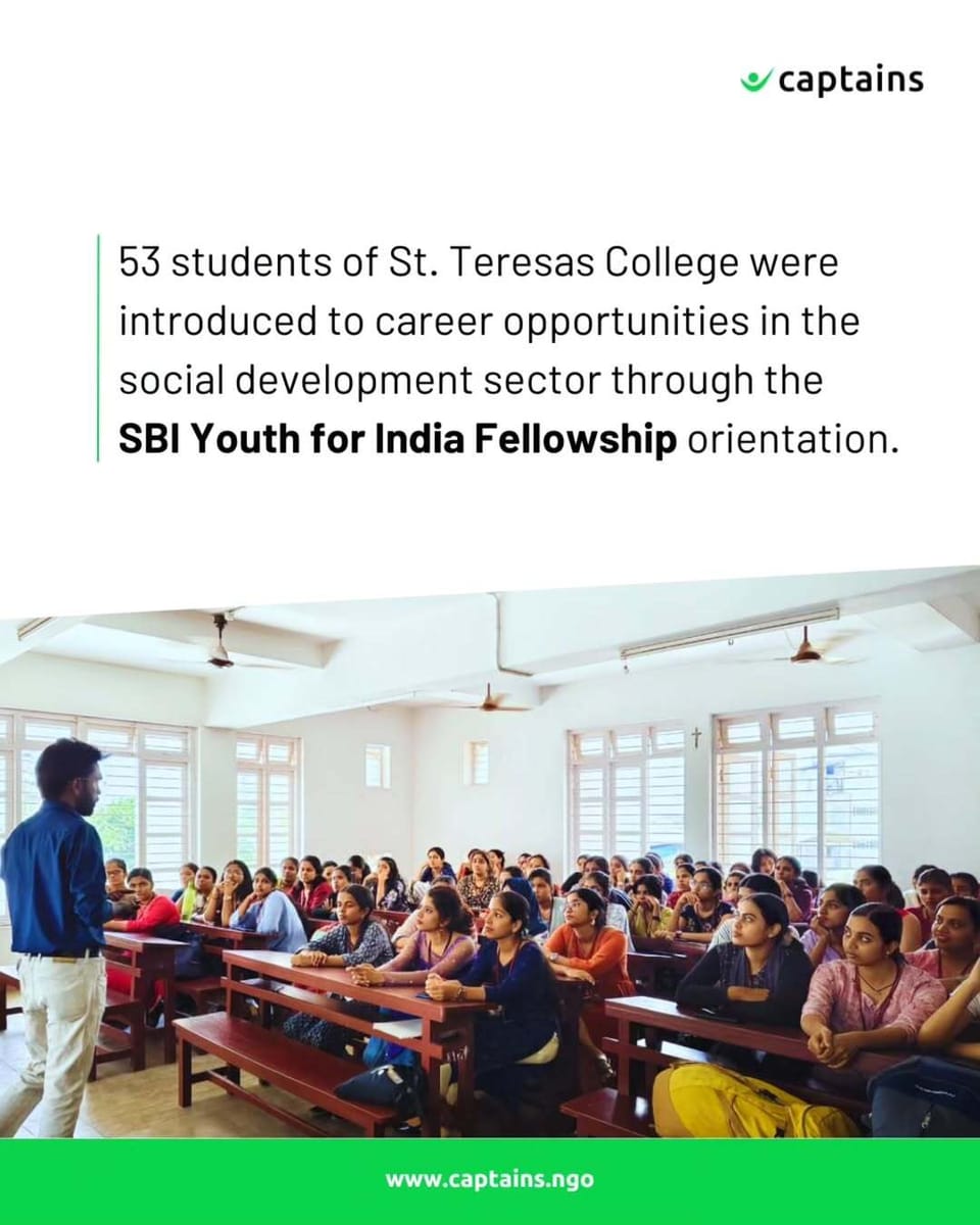 2 Volunteers took Sessions In St. Teresa's College