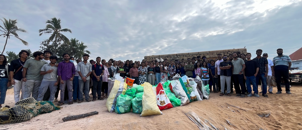 100 volunteers responsibly collected and disposed 200 kg of non-biodegradable waste through a Beach Clean-up Drive at Shankumugham Beach, Thiruvananthapuram, in collaboration with Volunteer For India, Center for Volunteering, and Trivandrum Corporation.