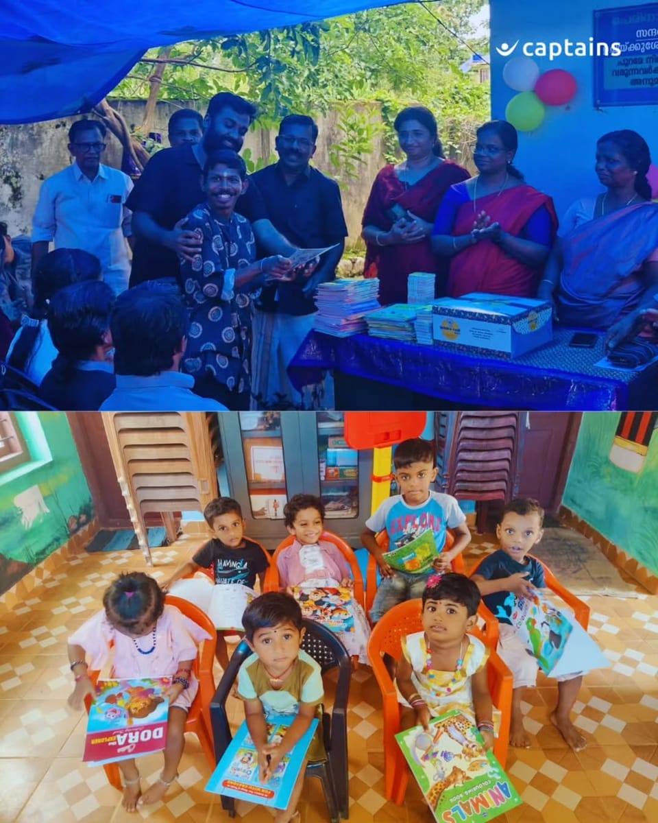 3 volunteers distributed drawing kits to support creative learning for 50 differently-abled and Anganwadi students at Perinad, Kollam.