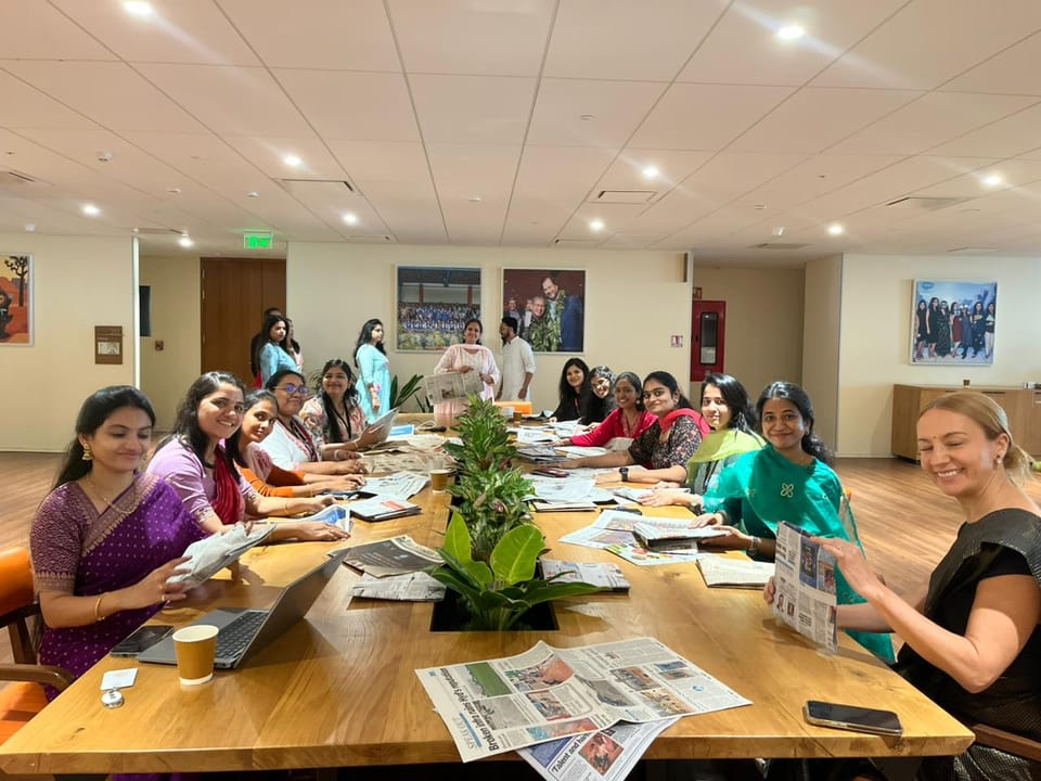 100 employee volunteers of Salesforce created and distributed 300 paper bags to promote eco-friendly alternatives and reduce plastic usage in Hyderabad.